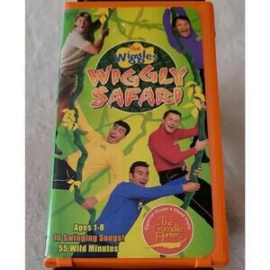 The Wiggles/ Steve Irwin In Wiggly Safari [ VHS HiT Ent 2002] Orange Snap Case